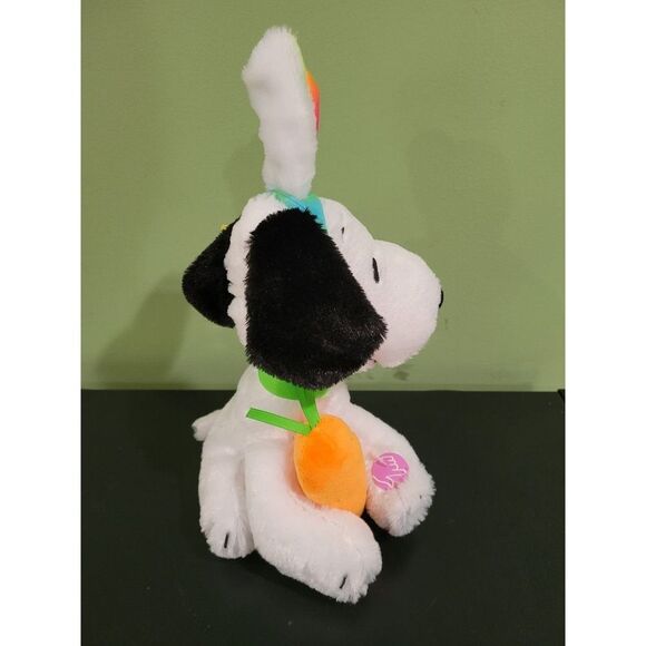 Peanuts Snoopy Plush Sings Dances Theme Dog Bunny Animated Jellybean easter - Picture 3 of 7